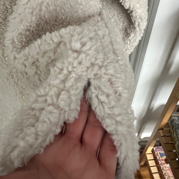 Marc Cain reversible FAUX shearling coat, Size 8 - Picture 3 of 10